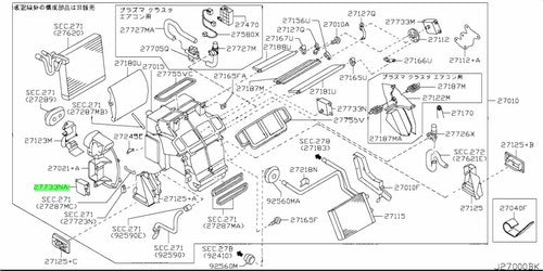 Genuine Nissan Air Mix Actuator Assy HVAC Blend Door OEM 27732-AL610