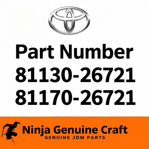 Genuine Toyota Hiace Regius Ace Headlamp Unit RH LH Set 81130-26721 81170-26721