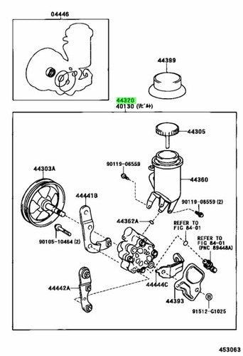 Genuine Toyota Power Steering Vane Pump 44310-52050 Probox Succeed Porte Raum