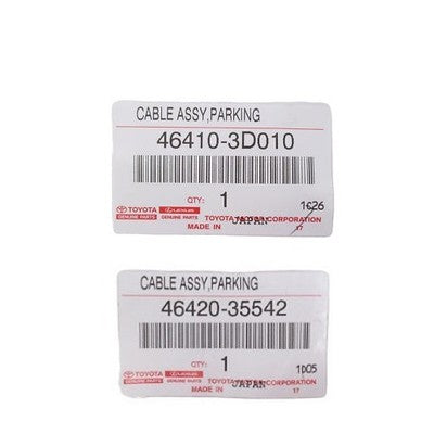 Genuine Toyota Parking Brake Cable Set 46420-35542 46410-3D010