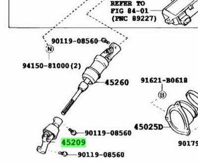 Genuine Lexus GS300 GS430 SC430 Steering Sliding Yoke Sub-Assy 45206-30050
