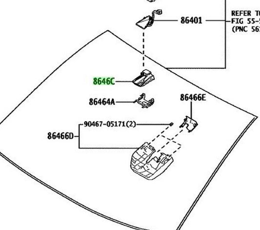 New Genuine Toyota Forward Recognition Camera 8646C-60091 OEM1