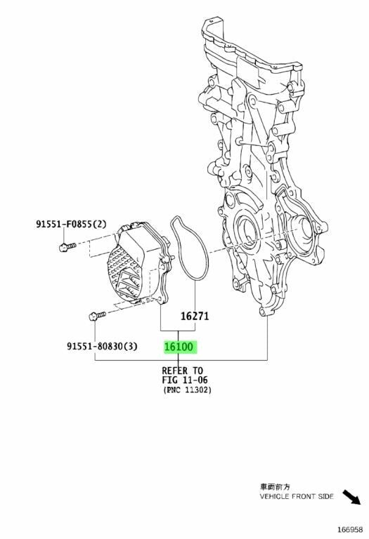 Toyota LEXUS Genuine 161A0-29015 2 Set Prius Prius CV + Electric Water Pump OEM