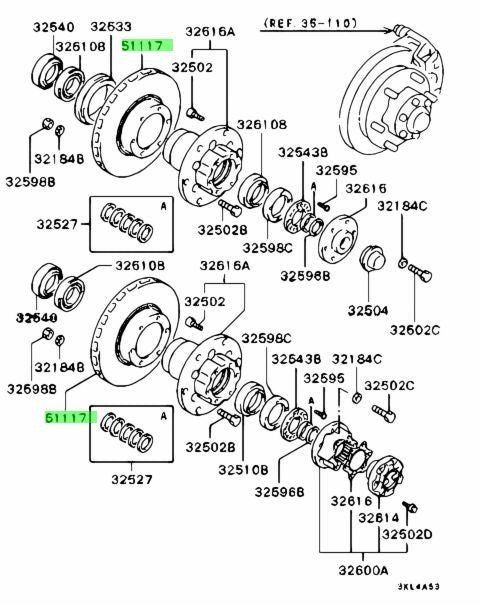 NEW Genuine Mitsubishi Front Brake Disc Rotor OEM MB6997161