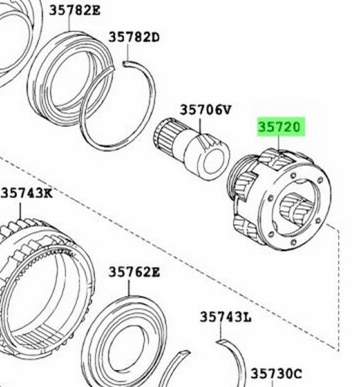 OEM Genuine Toyota Lexus Rear Planetary Sun Gear Assembly 35730-33030 35730330301