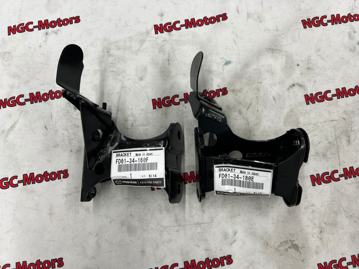 Mazda Genuine RX-7 FD3S Front Stabilizer Bracket Left & Right FD01-34-180E /160F