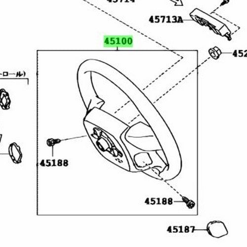 OEM Toyota Land Cruiser Prado 150 Urethane Steering Wheel Flaxen 45100-60670-E11