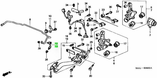 OEM Link Rear Stabilizer R&L SET Honda 2001-2005 Civic LA-EU3