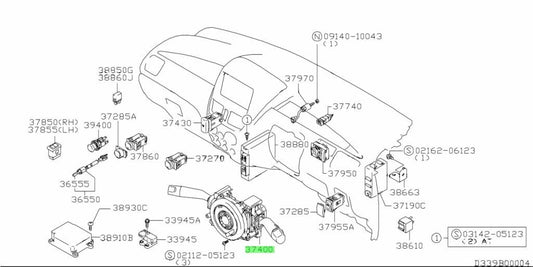 37400-54GD0-000 Suzuki Switch assy,comb 3740054GD0000, New Genuine OEM Part1