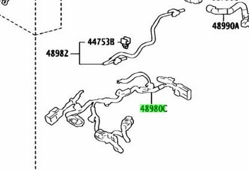 OEM Genuine TOYOTA Lexus Height Control Valve Harness 48980-50040 48980500401