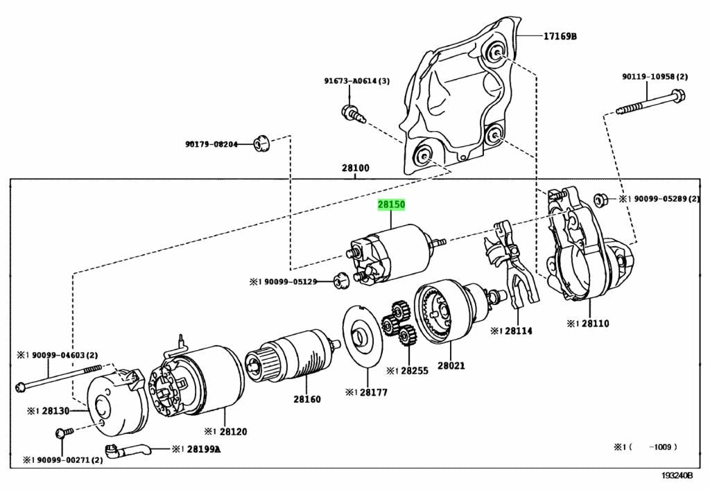 Genuine Toyota Lexus Starter Magnet Switch 28150-38061 GS F GS350 GS430 GS4601