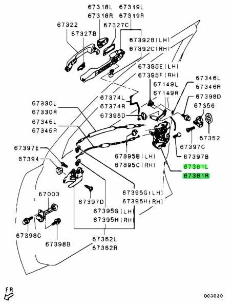 NEW Genuine Mitsubishi Front Door Latch LH RH Set OEM 5715A179 5715A1821