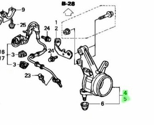 OEM KNUCKLE COMP FR R&L SET Honda CR-V LA-RD4 51210-S9A-982/51215-S9A-982