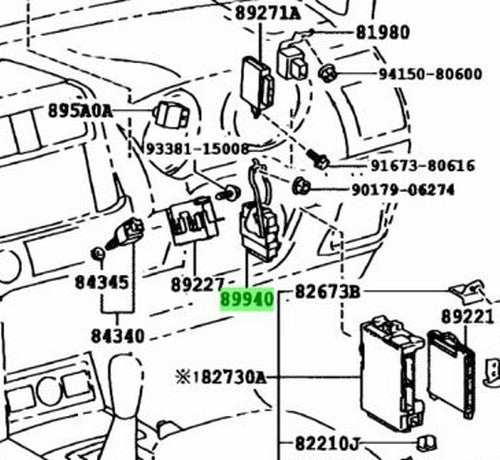 New Genuine Toyota Prado Headlight Swivel Control ECU 89940-60250 OEM1