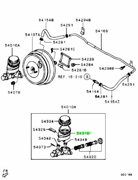 NEW Genuine Mitsubishi Brake Fluid Reservoir Tank OEM 4627A0201