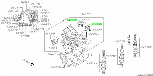 26523-55G10-000 Suzuki Solenoid assy,shift no.1&2 2652355G10000, New Genuine OEM1