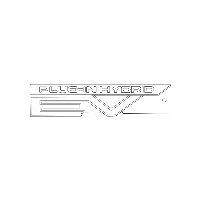 NEW Genuine Mitsubishi PHEV Emblem Badge OEM 62890W010P1