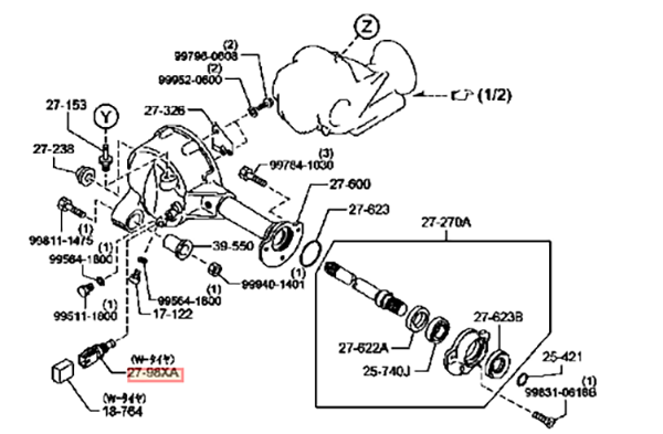 OEM SENSOR Genuine Mazda CX-5 MA012798X