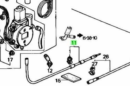 Genuine Honda Integra DC2 DB8 Power Antenna Sub Feeder 39159-ST7-0031
