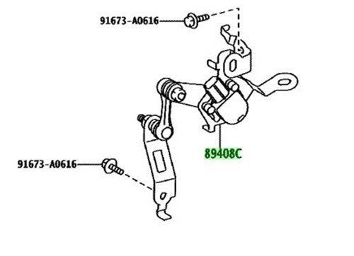 Genuine TOYOTA Lexus LM Rear LH Suspension Height Sensor 89408-V2010 89408V20101