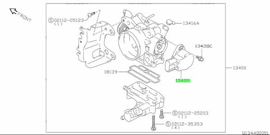 13420-58B10-000 Suzuki Sensor,throttle position 1342058B10000, New Genuine OEM P1