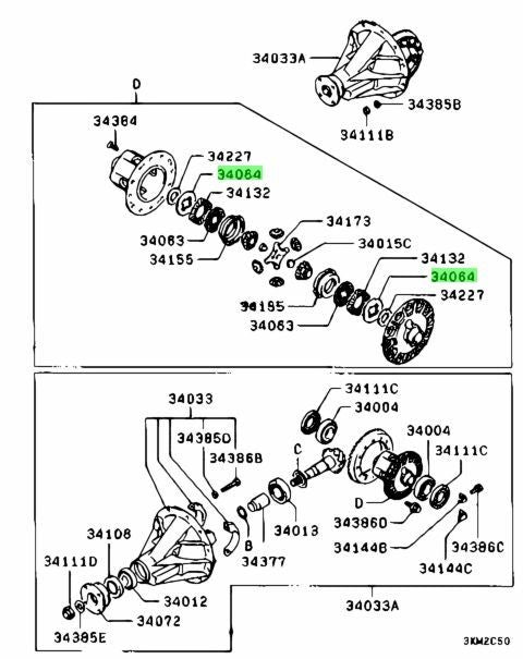 New Genuine Mitsubishi Rear LSD Spring Disc MB886330 OEM2