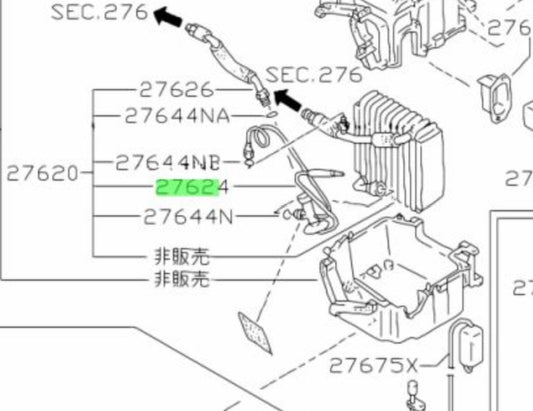 OEM VALVE ASSEMBLY, EXPANSION Genuine Nissan 200SX 92200-35F061