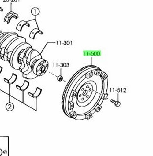 Genuine Mazda Flywheel MX-5 Miata NC NCEC LFG2-11-5001