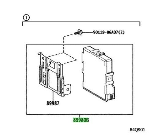TOYOTA Lexus LM 350H/500H HybridVehicleControlComputerECU 89980-58570 89980585701