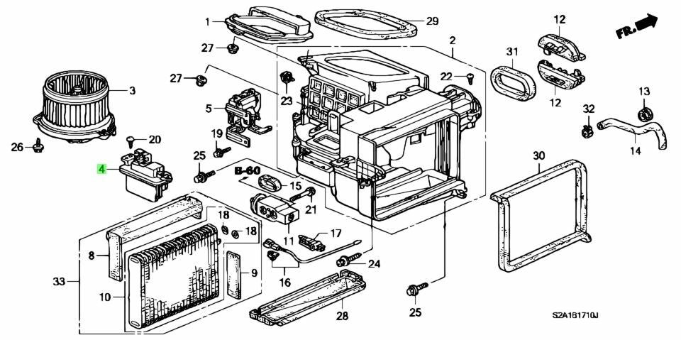 OEM TRANSISTOR ASSY. Genuine Honda S2000 AP2 79330-S2A-003