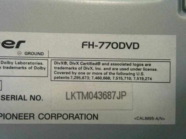 carrozzeria FH-770DVD3