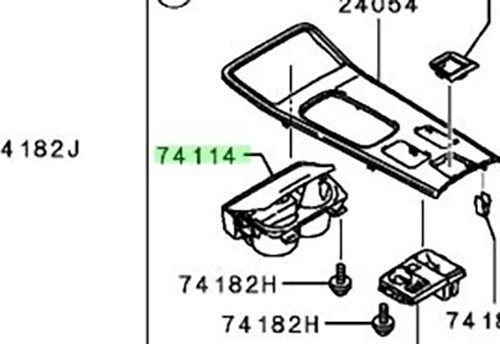 Genuine Mitsubishi Holder Floor Console Bo 8011C410XA1