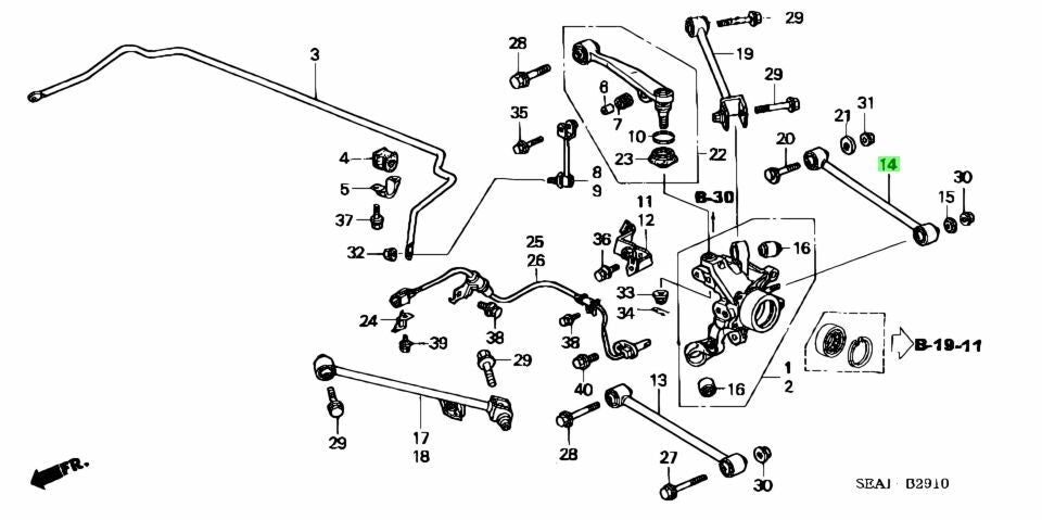 OEM ARM, SUSPENSION Honda Accord ABA-CL8 LA-CL8 52360-SEB-000
