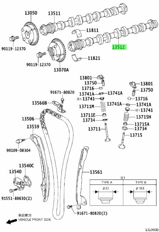 Toyota Lexus Engine Camshaft No.2 Valve Timing Assembly 13502-36040 13502360401
