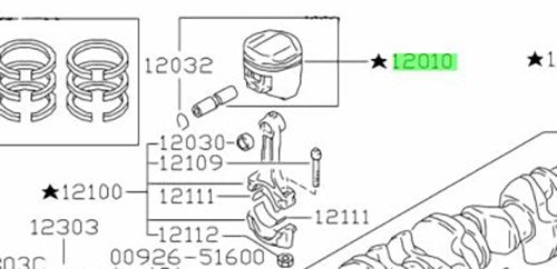 OEM PISTON WITH PIN Genuine Nissan GT-R R33 BCNR33 A2010-05U121
