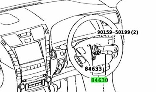 OEM Genuine TOYOTA Lexus Cruise Control Main Switch Assy 84630-50080 84630500801