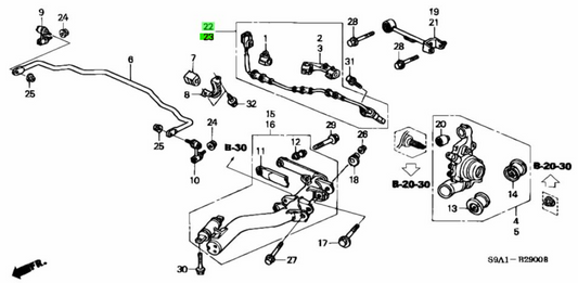 OEM SENSOR ASSY., RR. R&L SET Honda CR-V LA-RD4 57475-S9A-013/57470-S9A-013