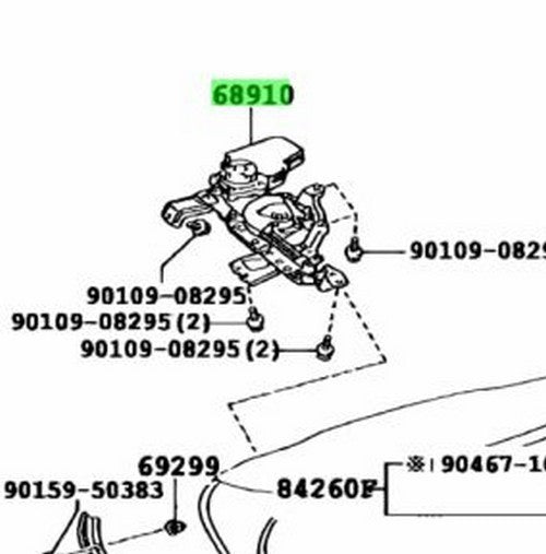 TOYOTA LEXUS RX270/350/450H PowerBackDoorUnitLiftgateTrunkMotor Assy 68910-480322