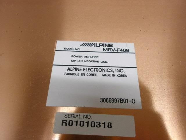 ALPINE MRV-F409 4-channel low distortion power amplifier9