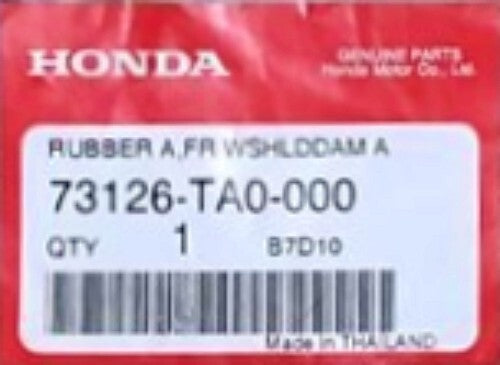 OEM Honda Rubber A, FR. Windshield Dam Accord CP2 2008-2012