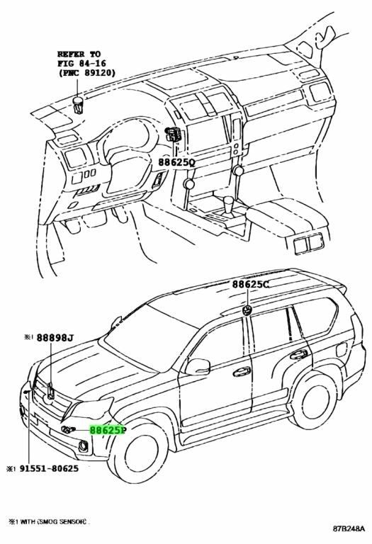 OEM Genuine TOYOTA Lexus Ambient Temp Thermistor Sensor 88790-60120 88790601201