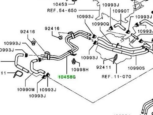 New Genuine Mitsubishi Outlander PHEV Rear Inverter Cooling Pipe 9427A140 OEM1