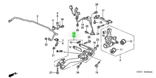 OEM Honda Arm Rear Trailing R&L SET 2002-2005 Civic UA-EU3