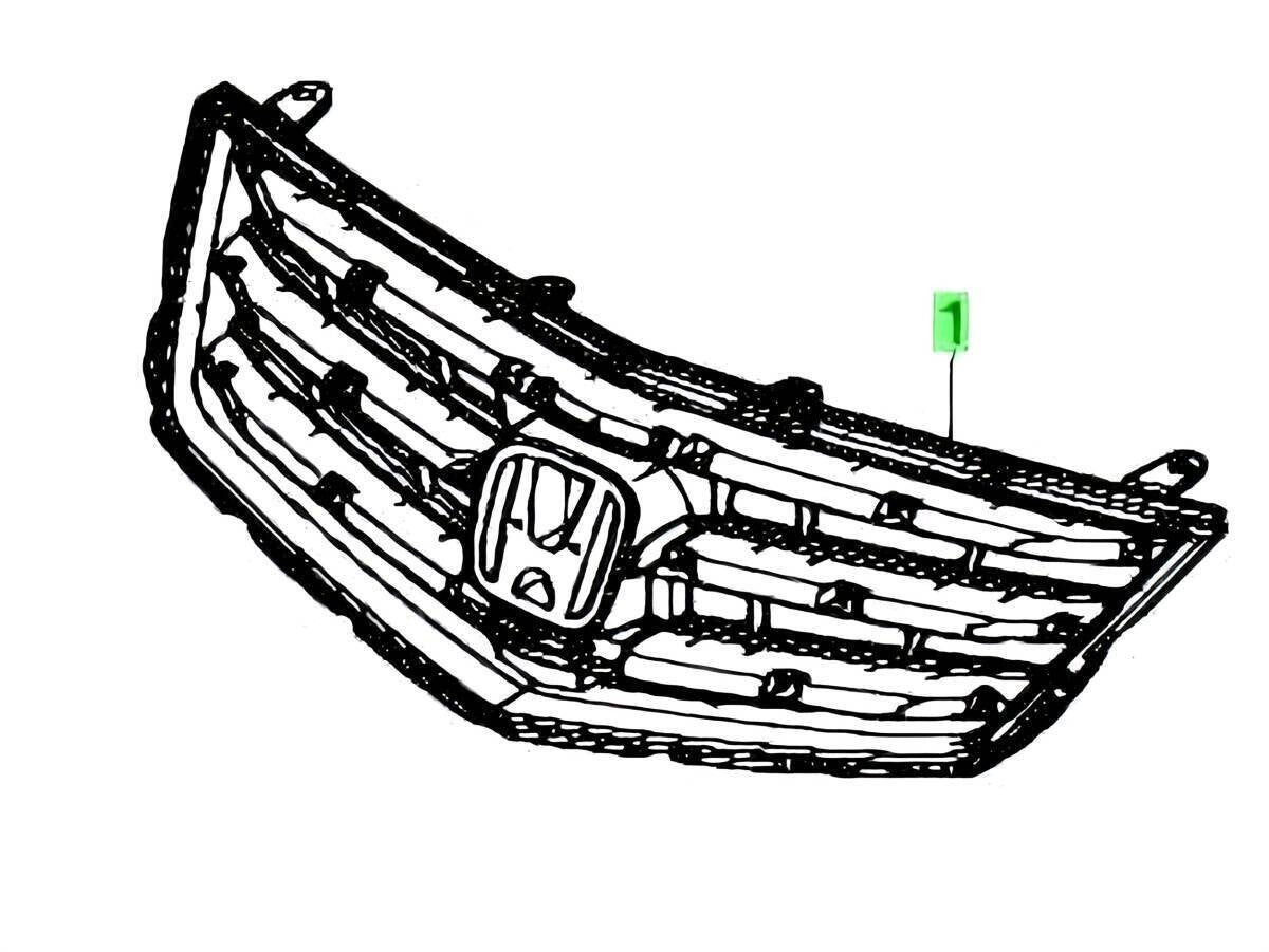 OEM Honda BASE, FR. GRILLE Accord DBA-CU2 71121-TL0-G02