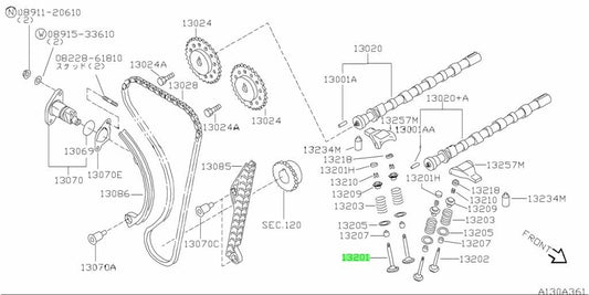 New Genuine Nissan Engine Intake Valve 13201-1E711 OEM1