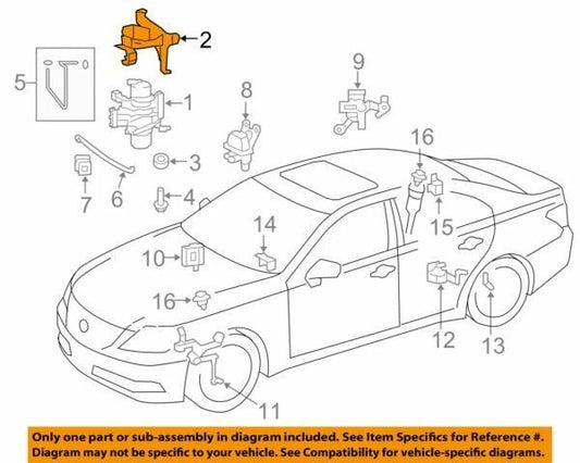 48911-50050 Toyota Bracket, height control compressor 4891150050, New Genuine OE1