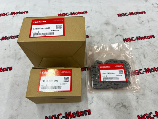 OEM Honda Genuine VTC Actuator Timing Chain Kit 14310-5BY-H01 14401-5K9-004