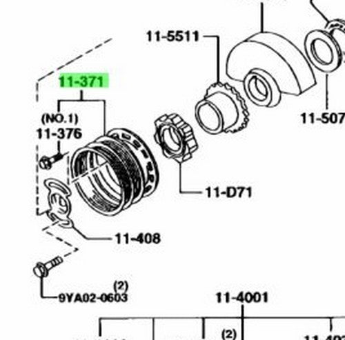 OEM Mazda RX-7 FD3S 13B-REW A/C Crankshaft Pulley N3C1-11-400 Genuine1