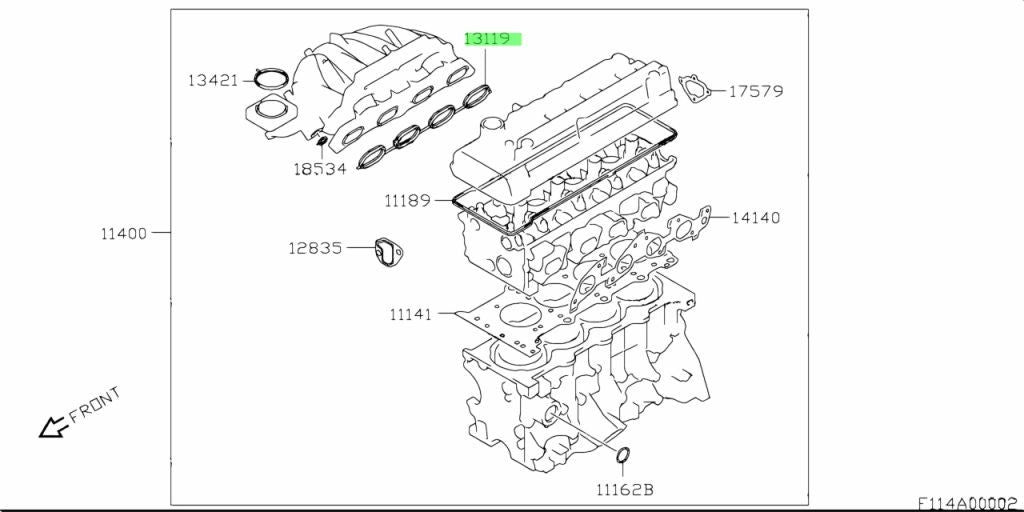 13119-65J00-000 Suzuki Gasket,intk manf 1311965J00000, New Genuine OEM Part1