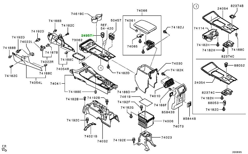OEM Genuine Mitsubishi Outlander PHEV GG2W SWITCH,4WD 8602A0791
